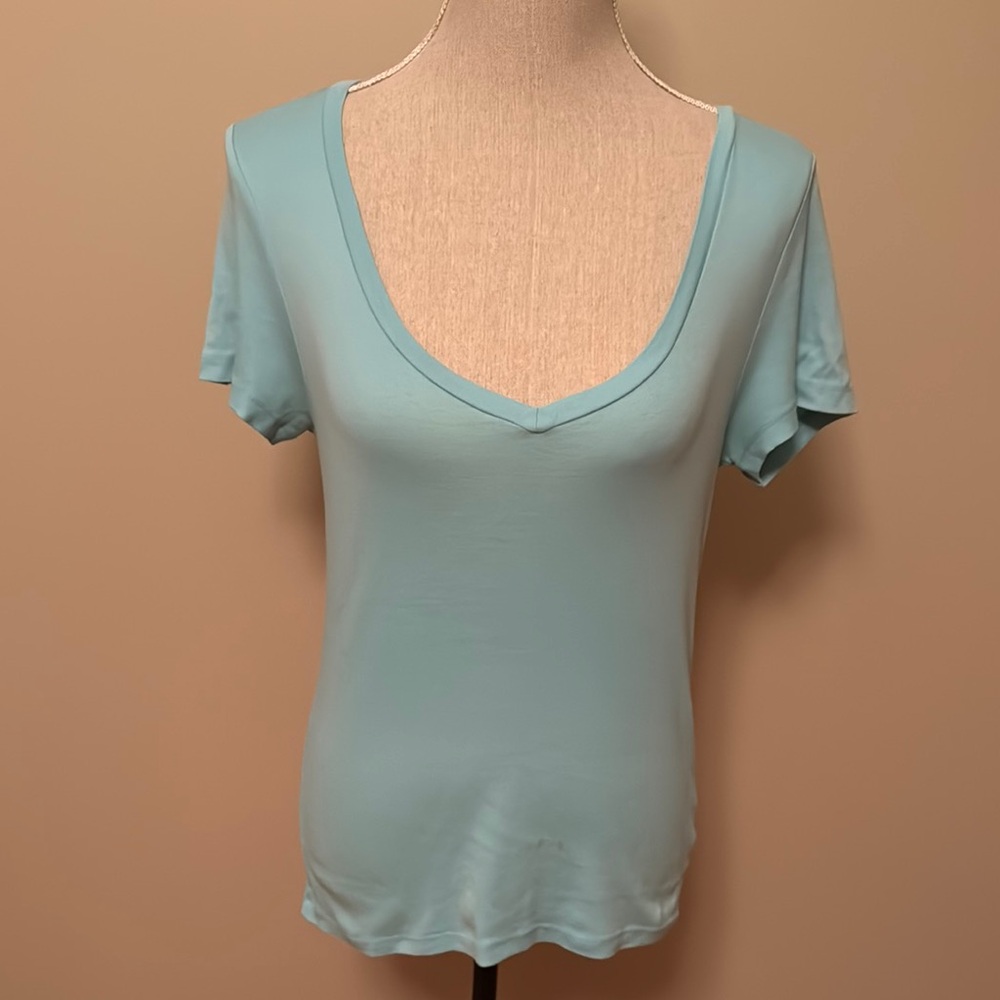 J. Crew Fitted Blue Short Sleeve T-Shirt